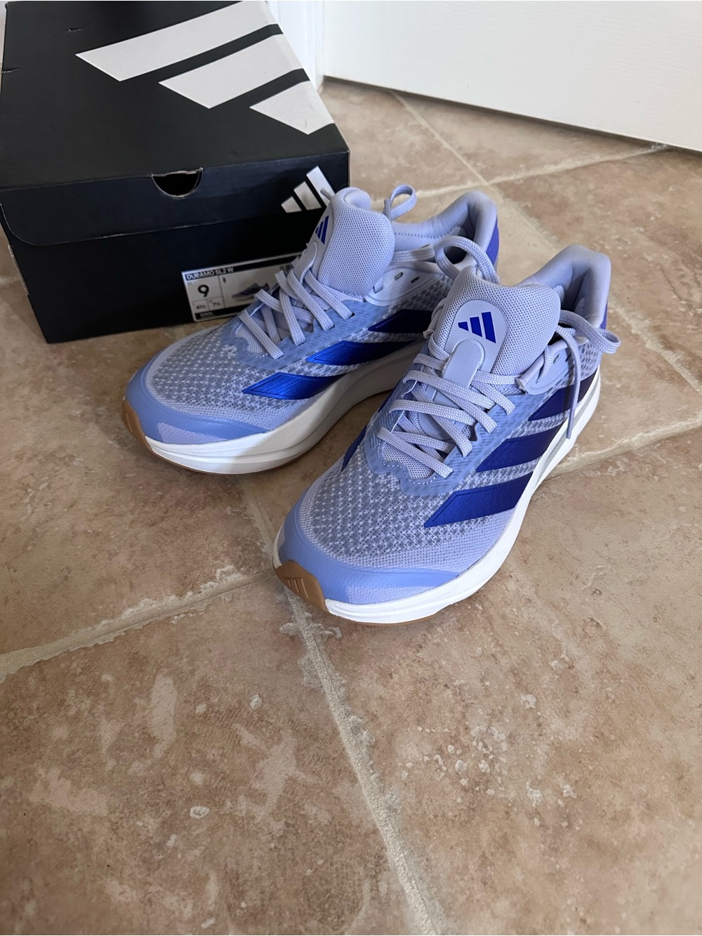 Adidas Duramo SL2 Mesh Lightweight Running Shoes Size 9 Violet Purple Blue